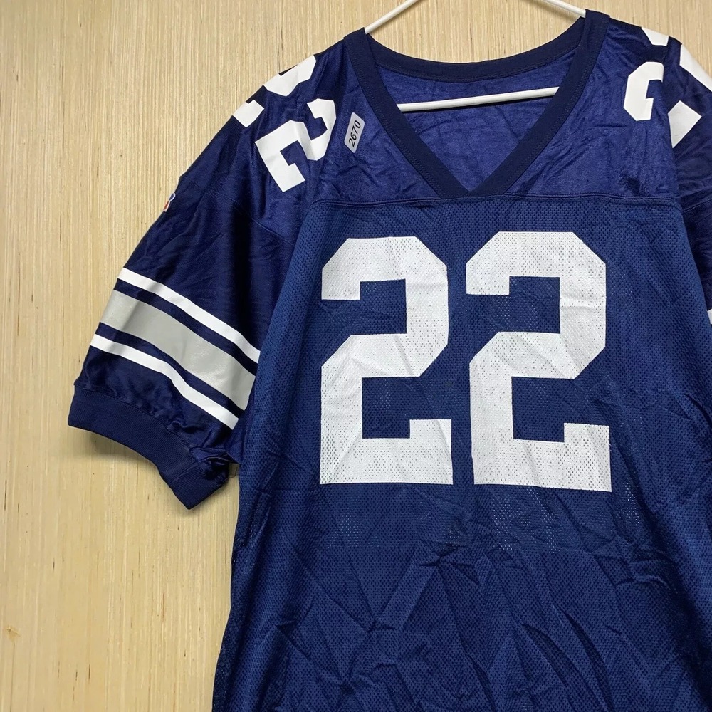 Russell Athletic Jersey Adult Large Blue Short Sleeve Men's #22 Athletic 90s - Picture 2 of 15